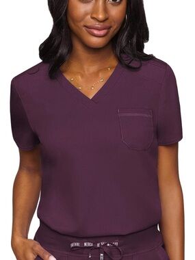 Women’s Wine Scrub Top